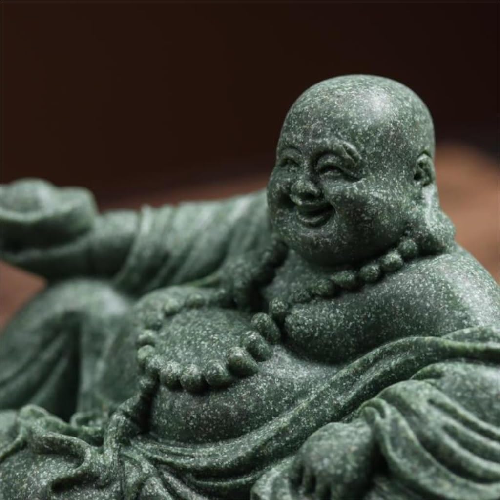 彫刻仏 グリーンサンドストーン新中国風リビングルームデスクトップ